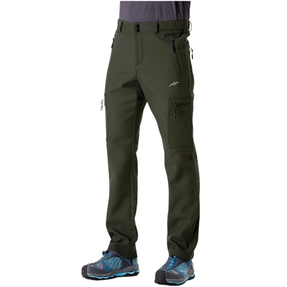 Trailside Supply Fleece Insulated Pants Softshell Water‎ Wind-Resistant Ski Snow - Picture 1 of 10